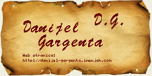 Danijel Gargenta vizit kartica